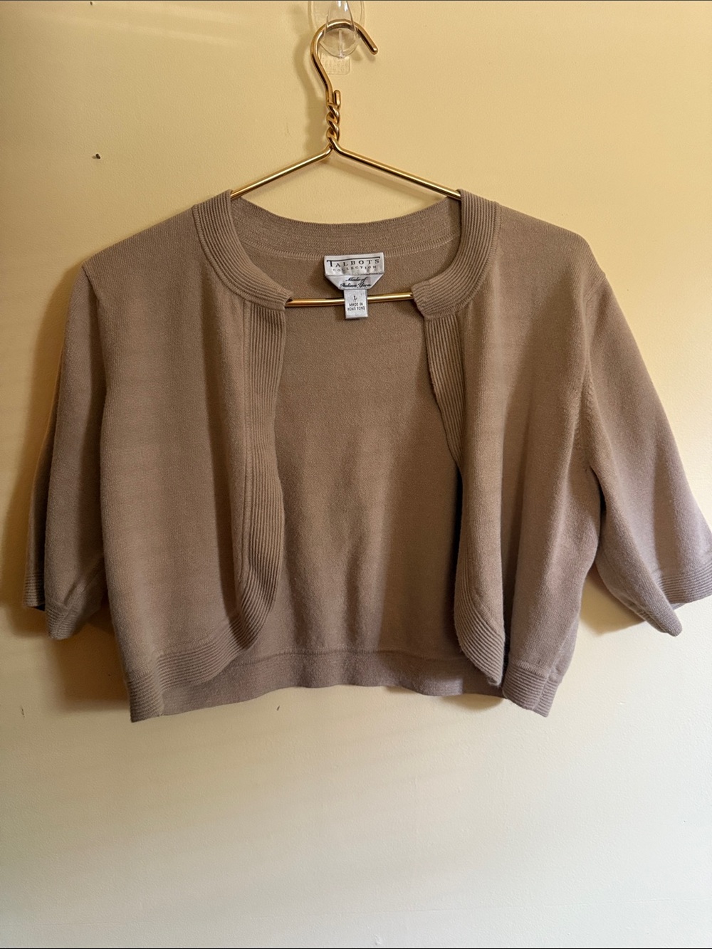 Talbots Tan Tank & Cardigan - Picture 7 of 11
